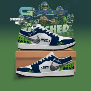 Seattle Seahawks NFL Personalized Air Jordan 1 Shoes