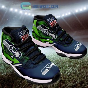Seattle Seahawks NFL Personalized Air Jordan 11 Shoes Sneaker