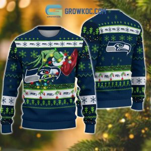 Seattle seahawks NFL Grinch Christmas Ugly Sweater