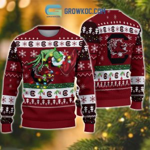 South Carolina Gamecocks NCAA Grinch Christmas Ugly Sweater