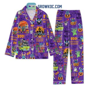 Stitch And Hocus Pocus Trick Or Treat Happy Halloween Pajamas Set