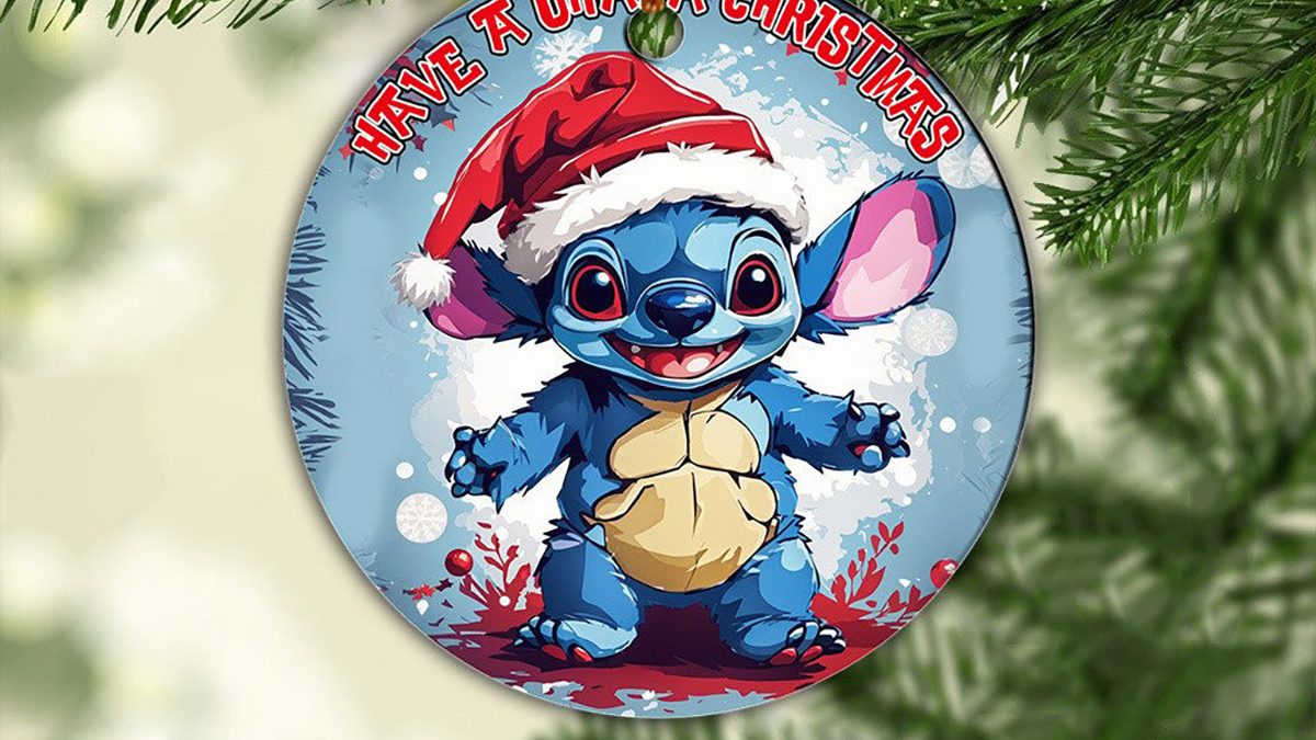 Stitch Have A Ohana Christmas Ornament - Growkoc