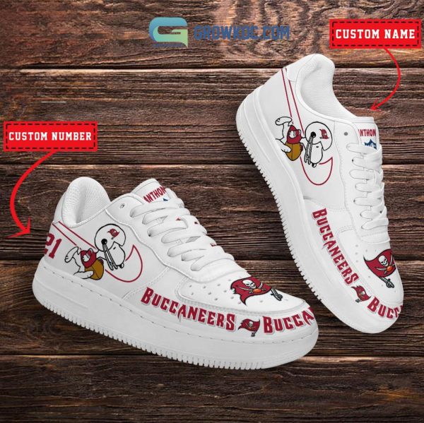 Tampa Bay Buccaneers NFL Snoopy Personalized Air Force 1 Low Top Shoes