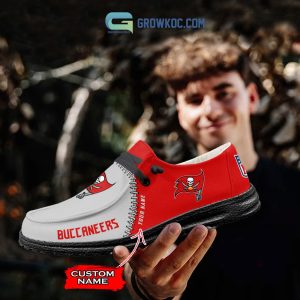 Tampa Bay Buccaneers Personalized Hey Dude Shoes