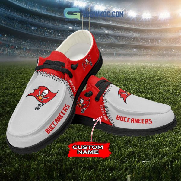 Tampa Bay Buccaneers Personalized Hey Dude Shoes