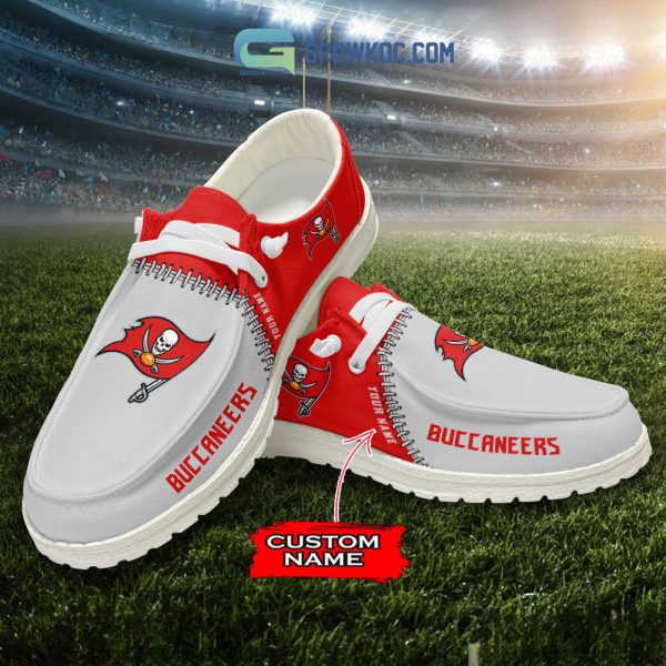 Tampa Bay Buccaneers Personalized Hey Dude Shoes