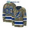 St. Louis Blues Special Camo Veteran Design Personalized Hockey Jersey