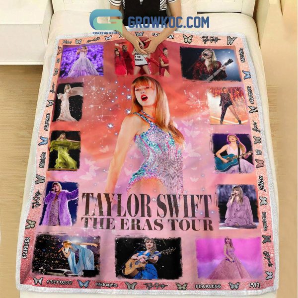 Taylor Swift The Eras Tour Concert Film Fleece Blanket Quilt