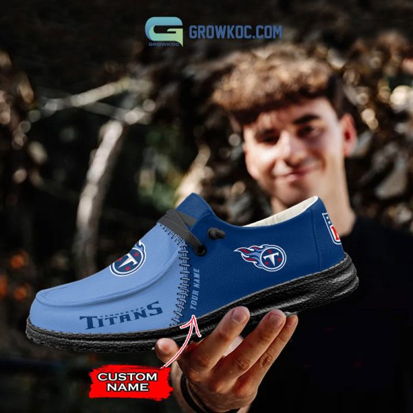 Tennessee Titans Personalized Hey Dude Shoes