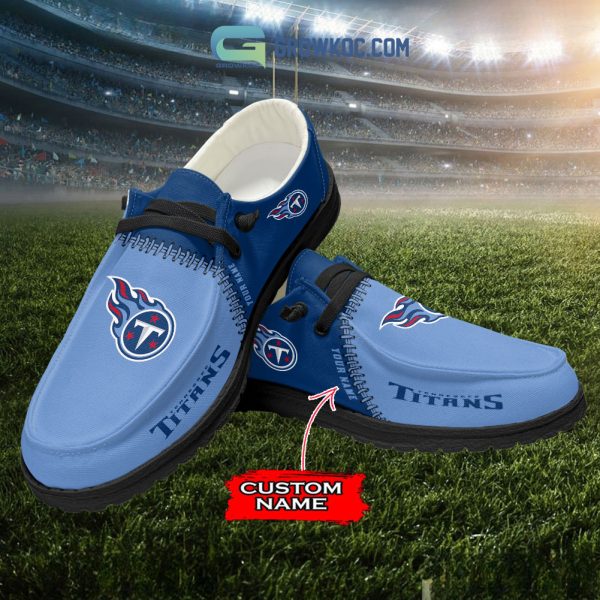 Tennessee Titans Personalized Hey Dude Shoes