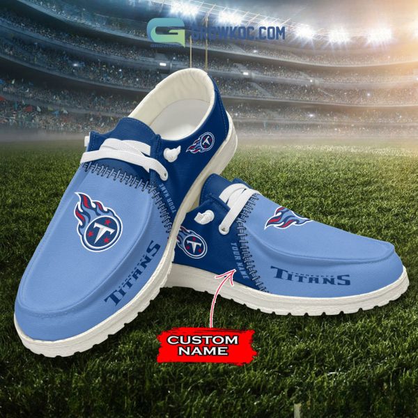 Tennessee Titans Personalized Hey Dude Shoes