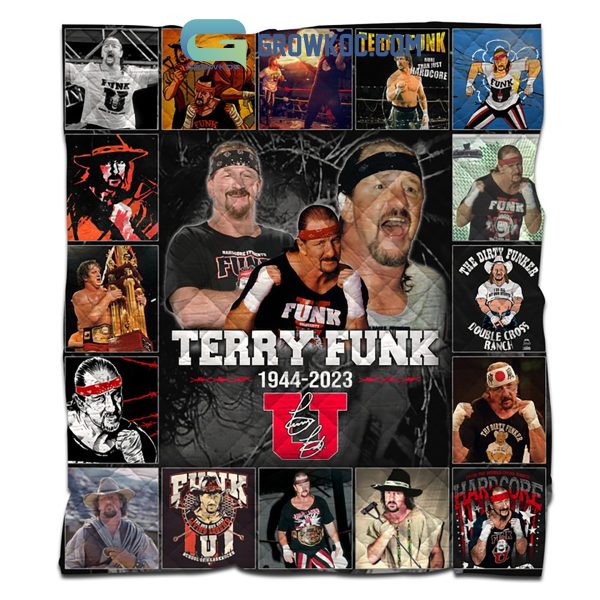 Terry Funk 1944 2023 Memories Fleece Blanket Quilt