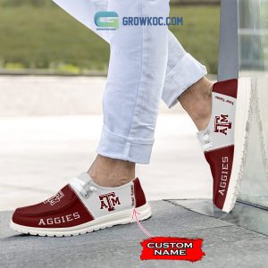 Texas A&M Aggies Personalized Hey Dude Shoes