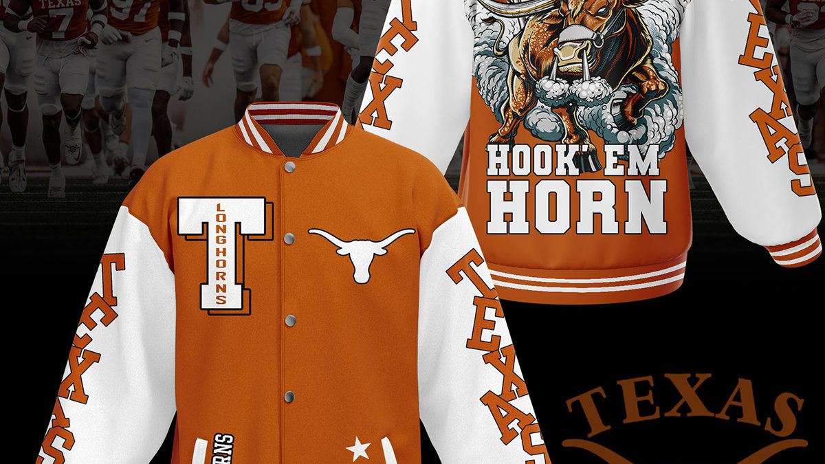 Texas Longhorns Hook 'Em Horns Baseball Jersey