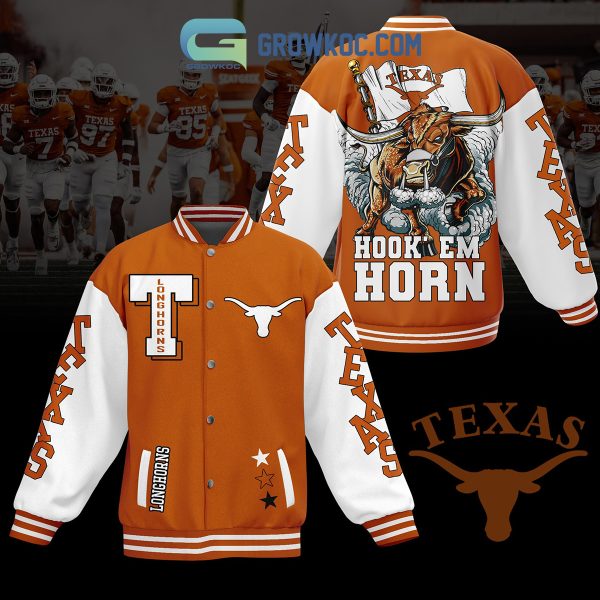 Texas Longhorns Hook’ Em Horns Baseball Jacket