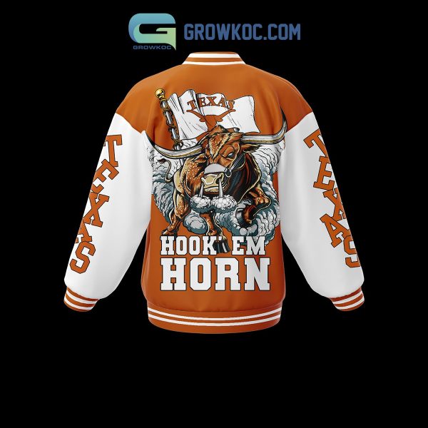 Texas Longhorns Hook’ Em Horns Baseball Jacket