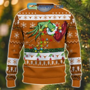 Texas Longhorns NCAA Grinch Christmas Ugly Sweater
