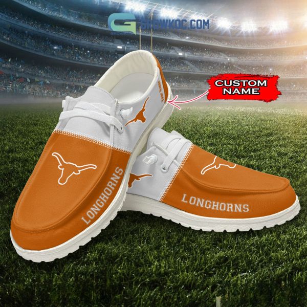 Texas Longhorns Personalized Hey Dude Shoes