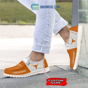 Texas Longhorns Personalized Hey Dude Shoes