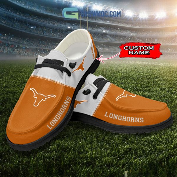 Texas Longhorns Personalized Hey Dude Shoes