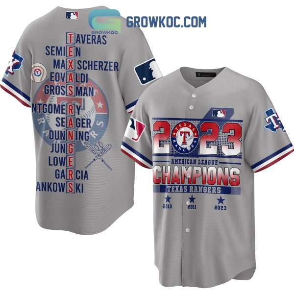 Texas Rangers AL Champions 2023 Baseball Jersey