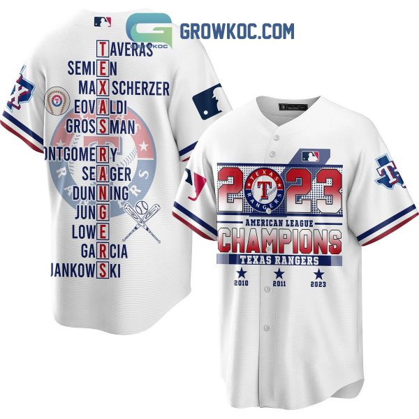 Texas Rangers AL Champions 2023 Baseball Jersey