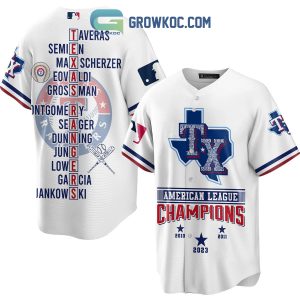 Texas Rangers American League Champions 2023 Baseball Jersey