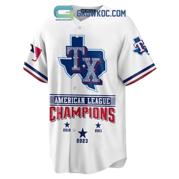 Texas Rangers American League Champions 2023 Baseball Jersey