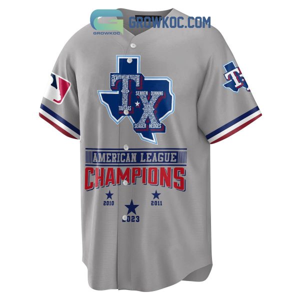 Texas Rangers American League Champions 2023 Baseball Jersey
