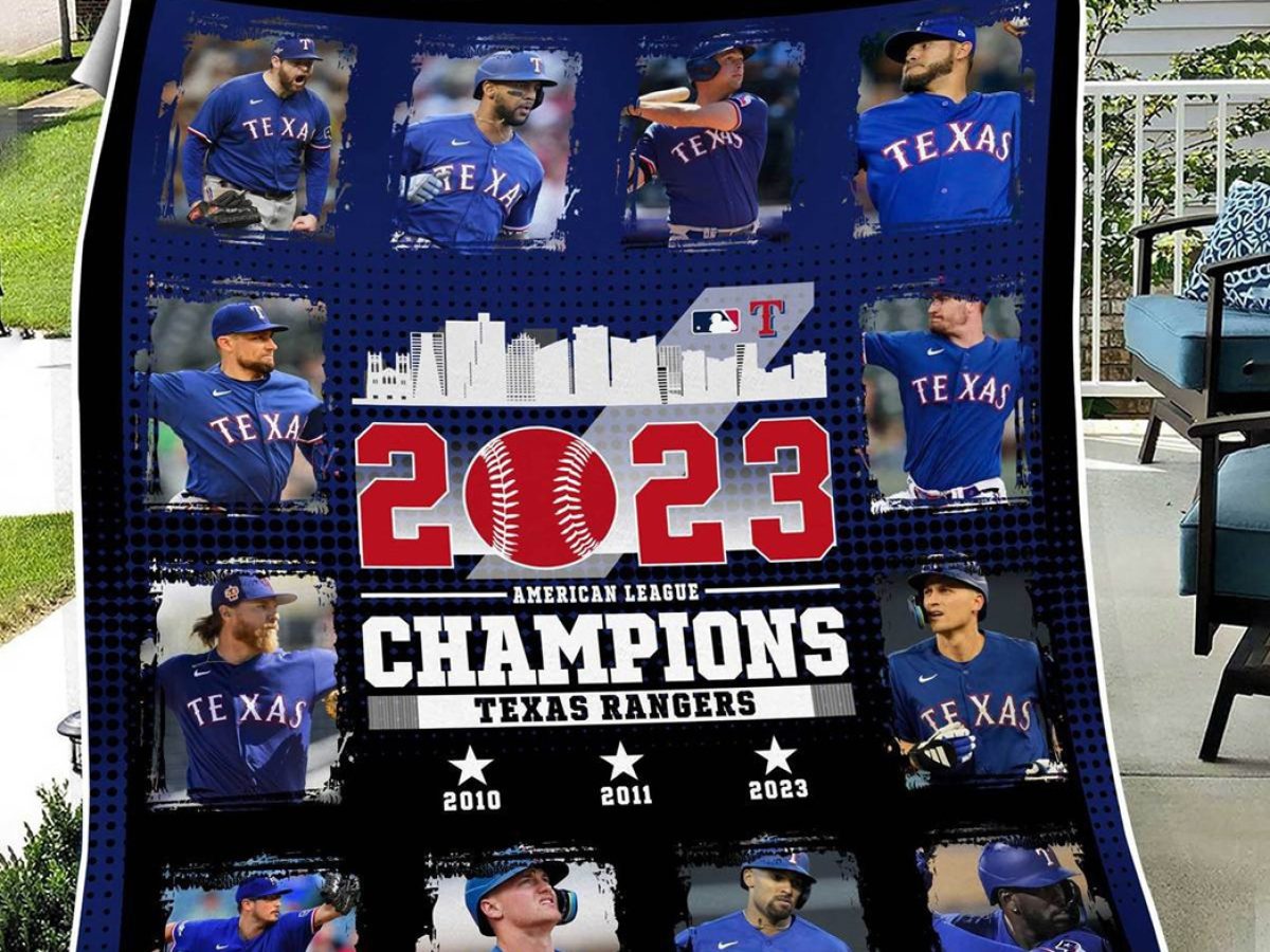 Texas Rangers Baseball Team Logo Fleece Blanket