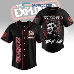 The Exploited Punks Not Dead Personalized Baseball Jersey