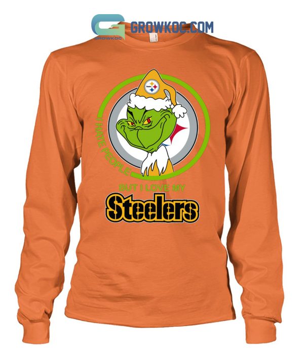 The Grinch I Hate People But I Love My Steelers T Shirt