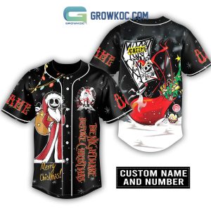 The Nightmare Before Christmas Merry Christmas Personalized Baseball Jersey