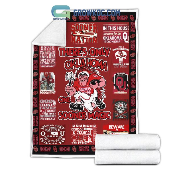 There’s Only Oklahoma One Sooner Magic Fleece Blanket Quilt