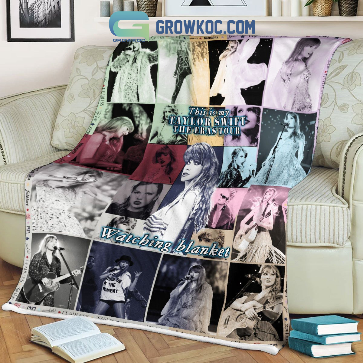 Taylors Album Covers Eras Tour Gift For Fan Blanket - Trends Bedding