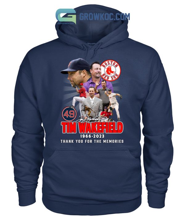 Tim Wakefield 49 Boston Red Sox 1966 2023 Memories T Shirt