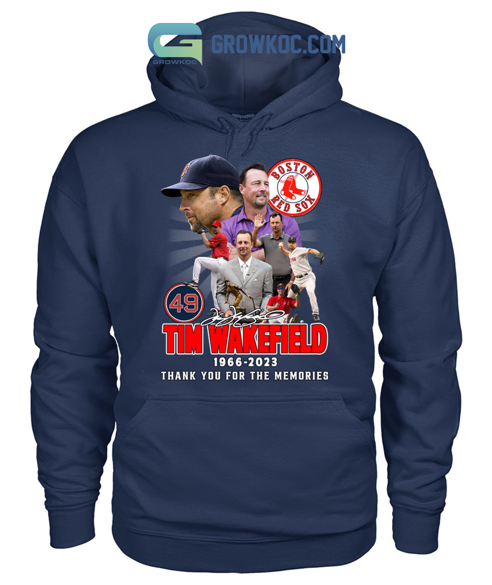 Vintage Tim Wakefield Shirt MLB Shirt Boston Red Sox RIP Tim Wakefield  1966-2023 Thank You For The Memories, hoodie, sweater, long sleeve and tank  top