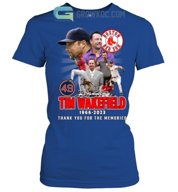 Tim Wakefield 49 Boston Red Sox 1966 2023 Memories T Shirt