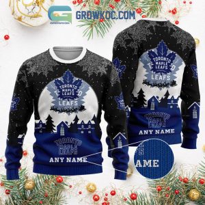 Toronto Maple Leafs NHL Merry Christmas Personalized Ugly Sweater