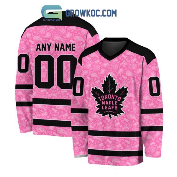 Toronto Maple Leafs NHL Special Pink Breast Cancer Hockey Jersey Long Sleeve