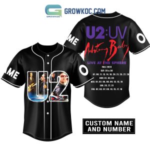 U2 UV Achtung Baby Live At The Sphere Fall 2023 Personalized Baseball Jersey