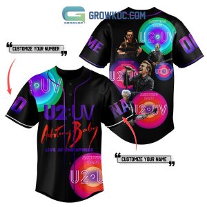 U2 UV Achtung Baby Live At the Sphere Personalized Baseball Jersey