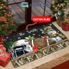 Texas Longhorns Snowman Welcome Christmas Football Personalized Doormat