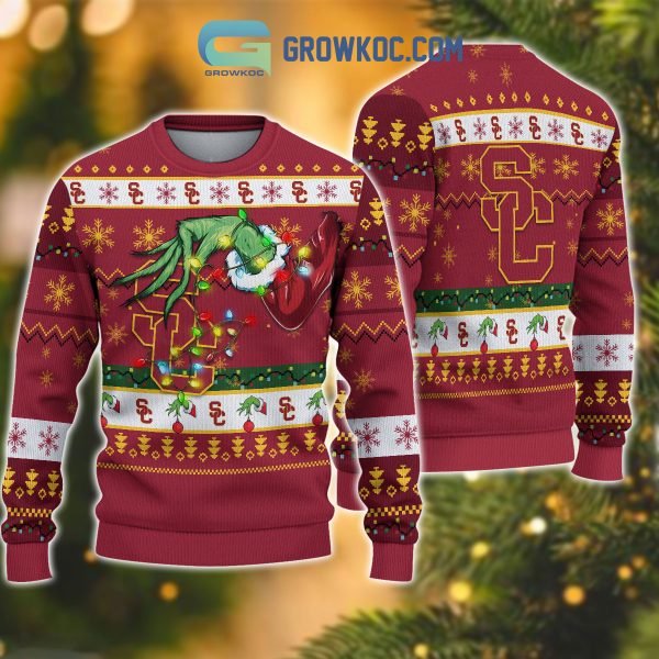 USC Trojans NCAA Grinch Christmas Ugly Sweater