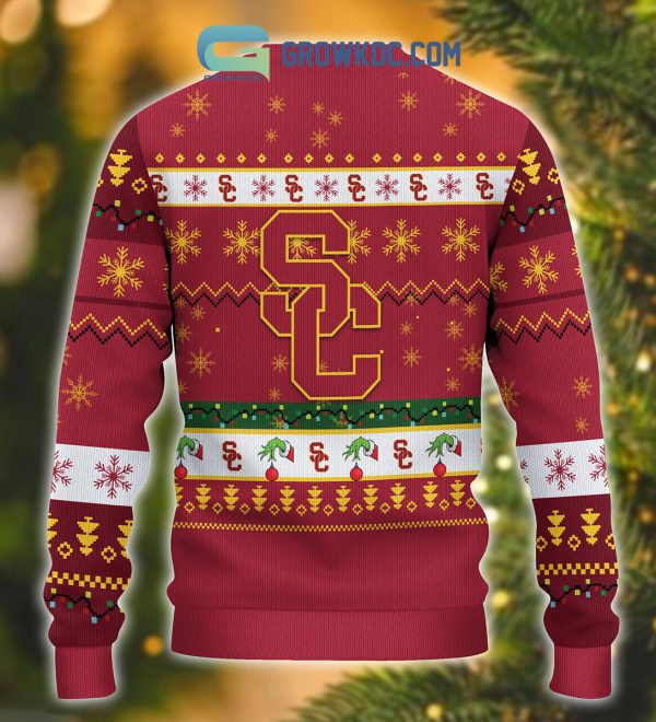 USC Trojans NCAA Grinch Christmas Ugly Sweater