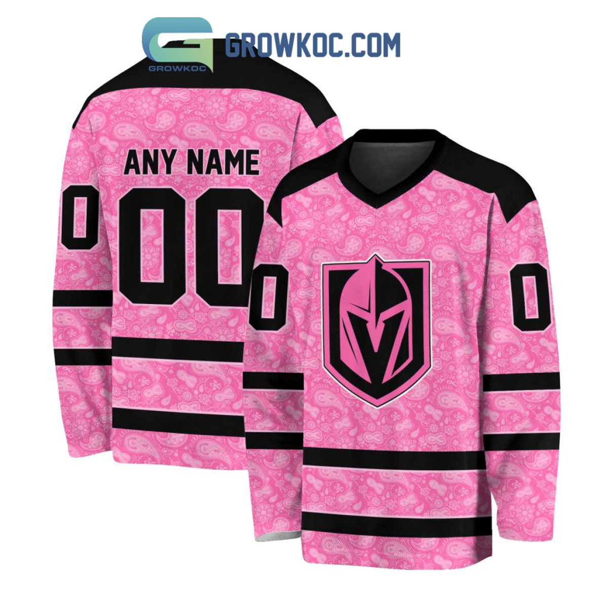 NHL Vegas Golden Knights Special Pink October Breast Cancer Awareness Month  3D Printed T-Shirt - Plangraphics