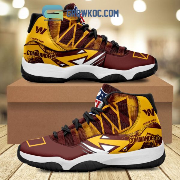 Washington Commanders NFL Personalized Air Jordan 11 Shoes Sneaker