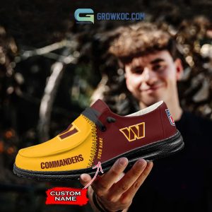 Washington Commanders Personalized Hey Dude Shoes