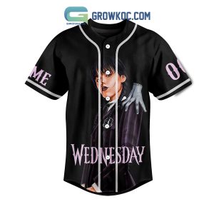 Wednesday Addams Is My Spirit Animal Personalized Baseball Jersey
