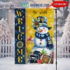 USC Trojans Football Snowman Welcome Christmas House Garden Flag